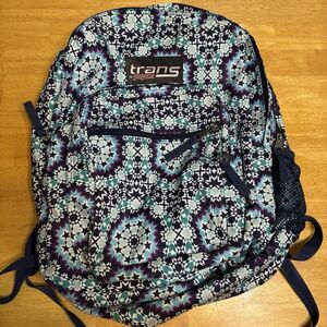 JanSport Trans Backpack Supermax 17" Laptop Navy Moonshine Moroccan School